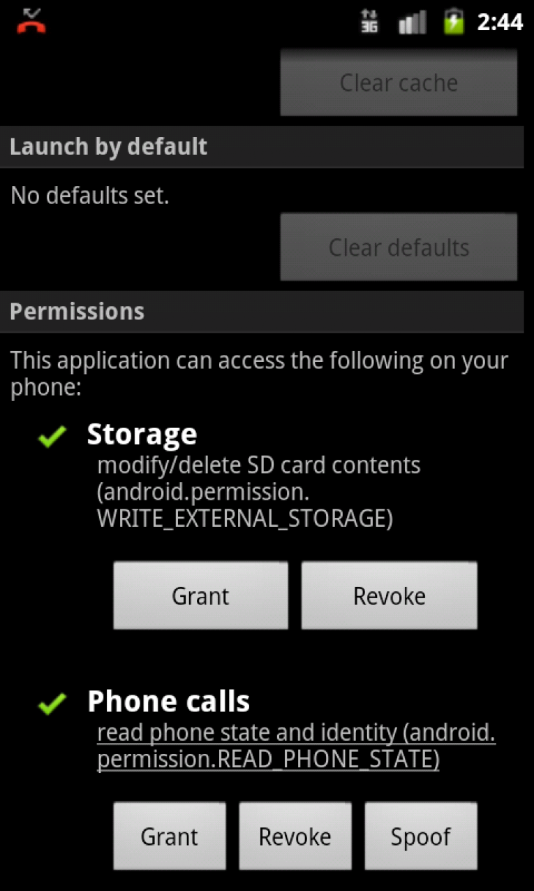 Android permission external storage